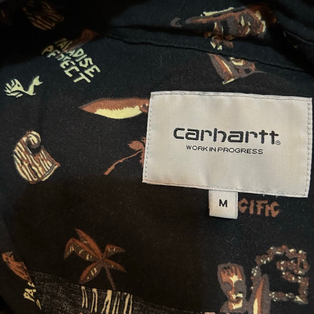 Carhartt Black WIP Button Up Shirt Mens Medium Work in Progress Festival Concert